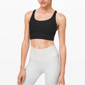 LULULEMON WOMEN'S ENERGY LONGLINE BRA *MEDIUM SUPPORT, B–D CUPS size 2